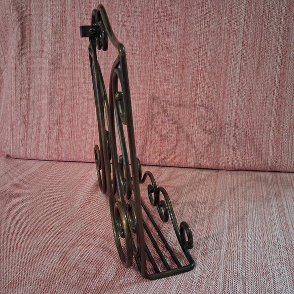 Princess House Metal Cookbook Holder Meridian Book Stand Photo Display 5271 - Picture 6 of 9
